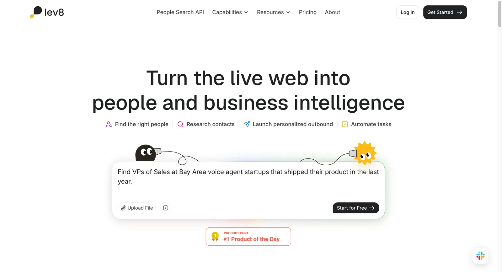 Lev8 turns live web research into people and business intelligence